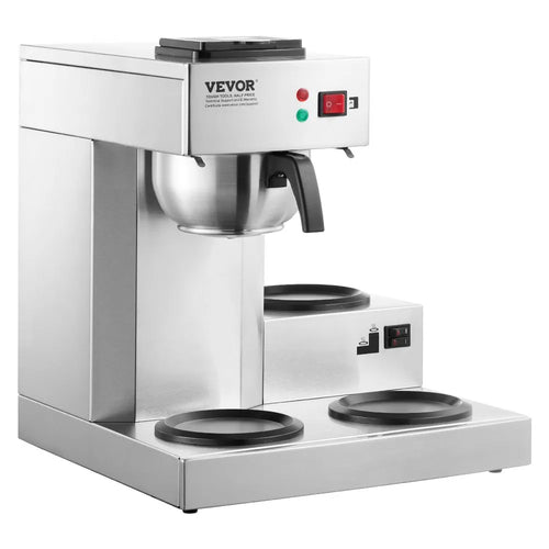 Cafetera de Goteo Comercial 3 Jarras VEVOR RBT-386-BD3