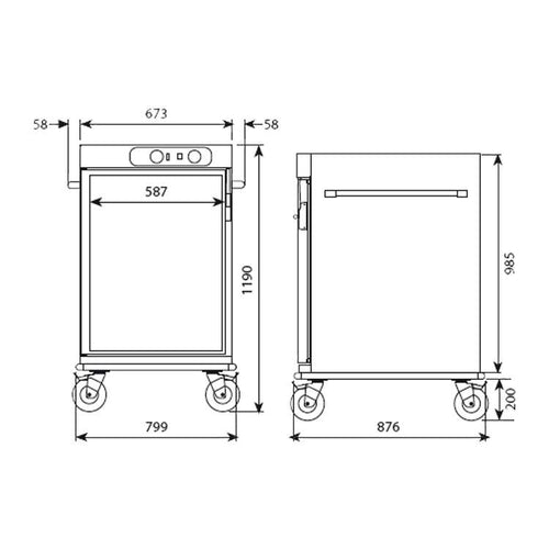 Carro Caliente Banquetero EDENOX CCB-10
