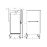 Carro Caliente Banquetero Edenox CCB-20