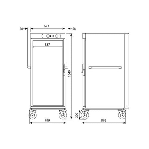 Carro Caliente Banquetero Edenox CCB-20