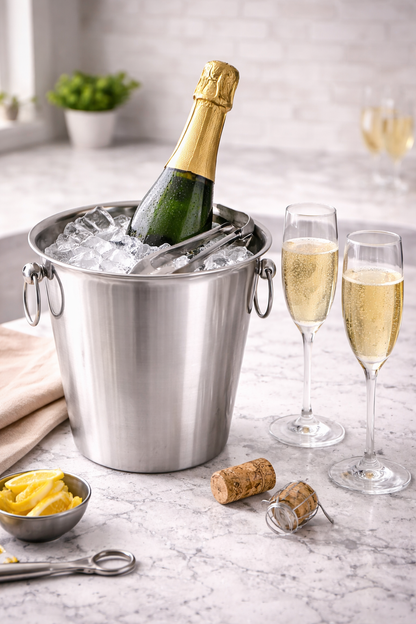 Champañera con Aros Acero Inoxidable 4 L Buffetware DS1924