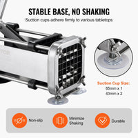 Cortador de Papas Fritas 1/2" HORIZONTAL VEVOR