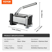 Cortador de Papas Fritas 1/2" HORIZONTAL VEVOR