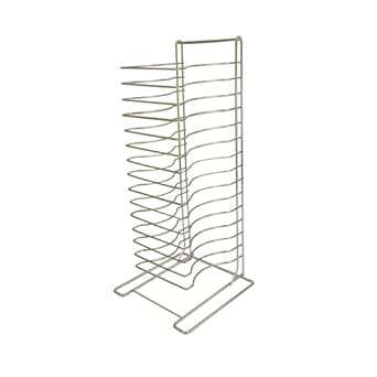 Espiguero Rack para 15 pizzas en Acero Cromado CRPT1015 marca thunder group lado derecho