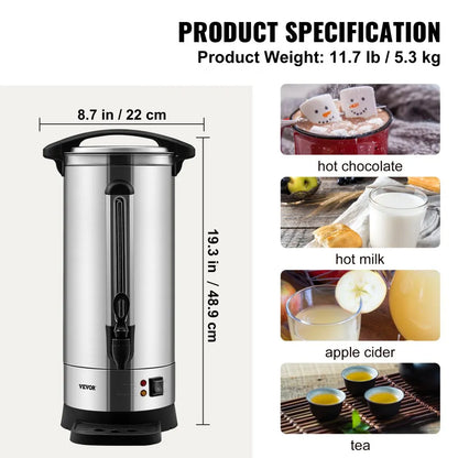 Cafetera Percoladora 16.4L VEVOR BSYK110SUS304EMWKV1