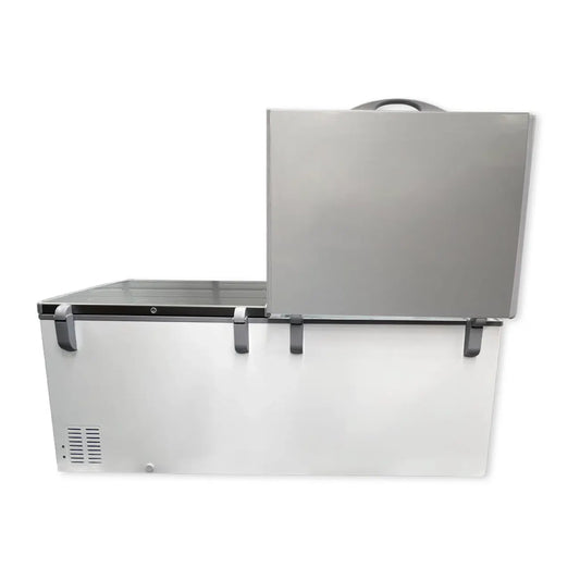 Congelador-Horizontal-Y-Refrigerador-Tipo-Cofre-2-Tapas-24-Pies-ICEHAUS-CTC-24-SS