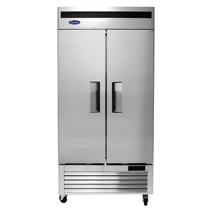 CONGELADOR "SLIM" ACERO INOX 2 PUERTAS SÓLIDAS ATOSA MBF8502GR
