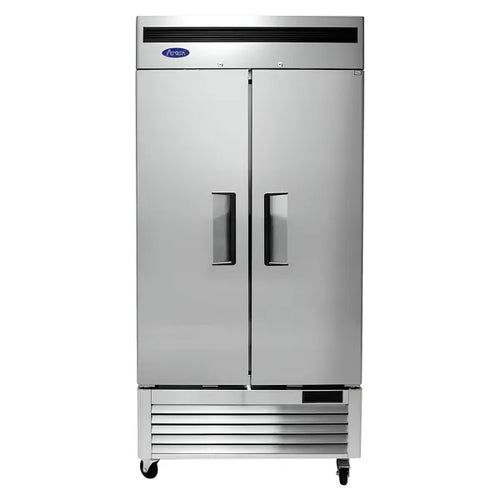 CONGELADOR "SLIM" ACERO INOX 2 PUERTAS SÓLIDAS ATOSA MBF8502GR