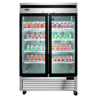 CONGELADOR ACERO INOX 2 PUERTAS CRISTAL ATOSA MCF8703ES