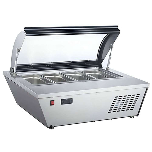 Vitrina Para Helados Sobre Mesa MIGSA Rtd-67L 4 Insertos