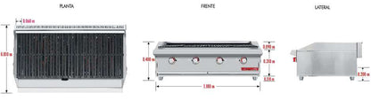Coriat-ACV-4-de-Mesa-Master-Asador-con-4-Quemadores-Gas-Gris-5