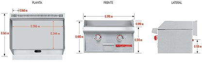 Coriat-CH-2-de-Mesa-Petit-Plancha-con-2-Quemadores-Gas-Gris-4-1