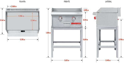Coriat-CH-2-de-Mesa-Petit-Plancha-con-2-Quemadores-Gas-Gris-6-1