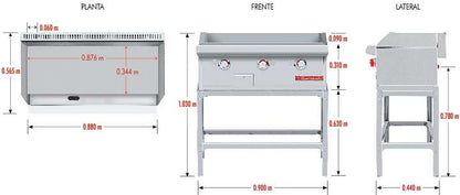 Coriat-CH-3-de-Mesa-Petit-Plancha-con-3-Quemadores-Gas-Gris-6-1