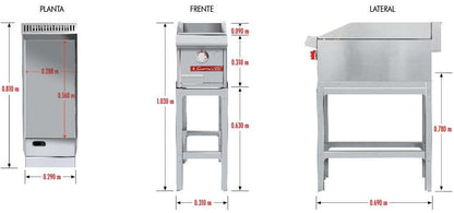 Coriat-CV-1-de-Mesa-Master-Plancha-con-1-Quemador-Gas-Gris-6