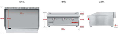 Coriat-CV-3-de-Mesa-Master-Plancha-con-3-Quemadores-Gas-Gris-5