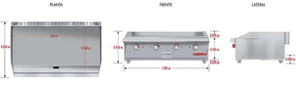 Coriat-CV-4-de-Mesa-Master-Plancha-con-4-Quemadores-Gas-Gris-5