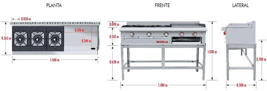 Coriat-EC-3-GRILL-de-Mesa-Petit-Estufa-con-Plancha-Gratinador-3-Quemadores-Gas-Gris-6-1