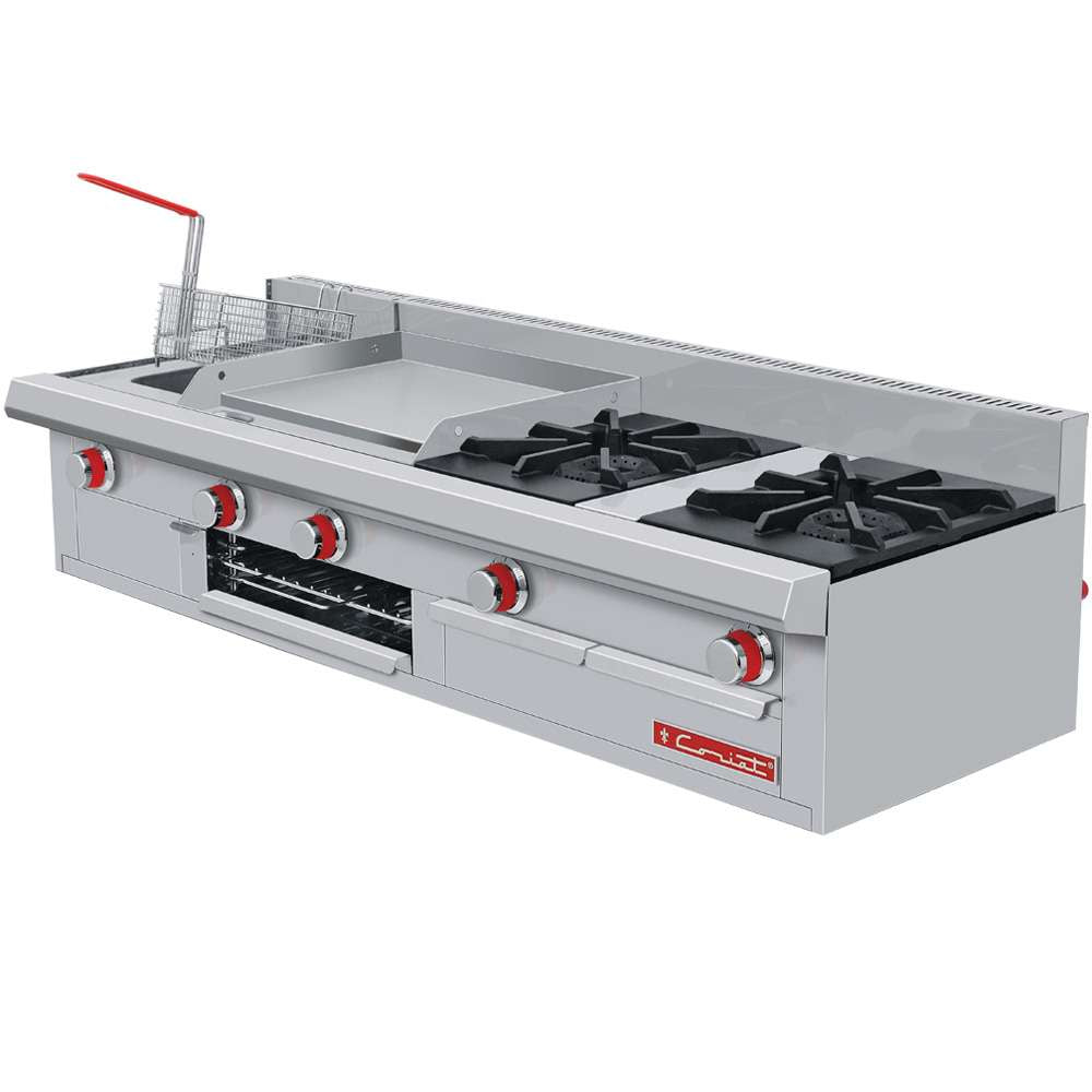 Coriat-Multichef-de-Mesa-Petit-Estufa-Plancha-Gratinador-Freidora-3-Litros-2-Quemadores-Gas-Gris-1-1
