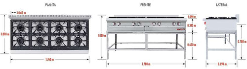 CORIAT BASE 176 CM V-HD A. inox. premium 30011817