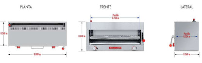 Coriat-SC-31.5-G-Master-Salamandra-con-2-Quemadores-Infrarrojos-Gas-Gris-4