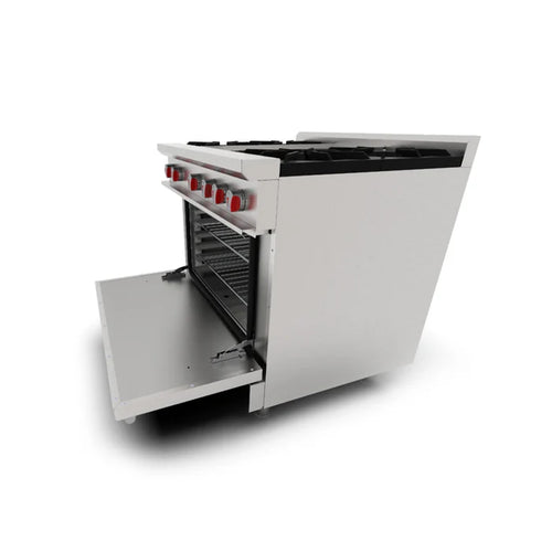 Estufa de 4 Quemadores con Plancha DRAGO CG-41P