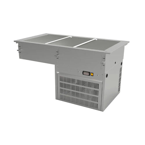 Mesa fría con tina refrigerada Edesa DRFB-311-CU  para 3 enteros