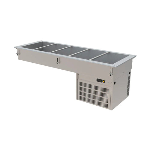 Mesa Fría Con Tina Refrigerada 5 enteros  ASBER DRFB-511-CU
