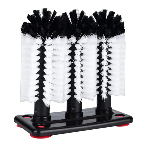 CEPILLO TRIPLE PARA VASO CON VENTOSAS DS1825