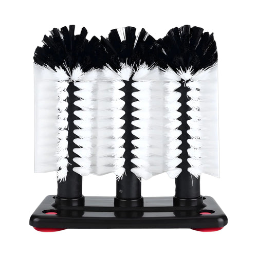 CEPILLO TRIPLE PARA VASO CON VENTOSAS DS1825