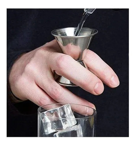 JIGGER ACERO INOXIDABLE 1 Y 2 OZ DS2026