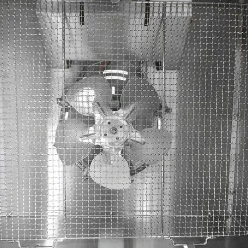 deshidratador de alimentos migsa modelo fd-1 vista interna ventilador de acero inoxidable