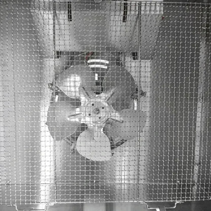 deshidratador de alimentos migsa modelo fd-1 vista interna ventilador de acero inoxidable