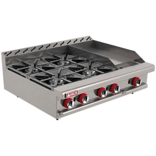 Plancha Parrilla a Gas 5 Controles Delta 2-4-1-G
