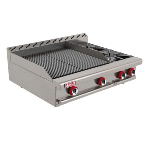 Parrilla Asador a Gas de 36" DELTA 2-ASR-2-Q  Acero Inoxidable