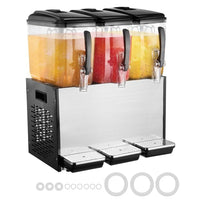 Dispensador de Bebidas Comercial 3 tanques 12L VEVOR