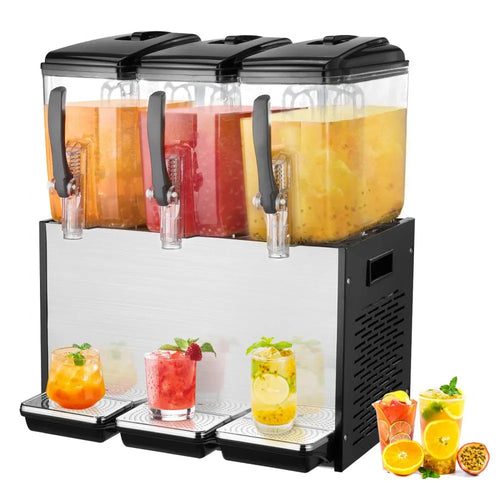 Dispensador de Bebidas Comercial 3 tanques 12L VEVOR