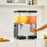 Dispensador de Bebidas Comercial 2 tanques 18L VEVOR