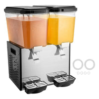 Dispensador de Bebidas Comercial 2 tanques 18L VEVOR