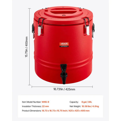 Dispensador de bebidas isotérmico 30L VEVOR YLHLQQYXKHS81CX2R001V0