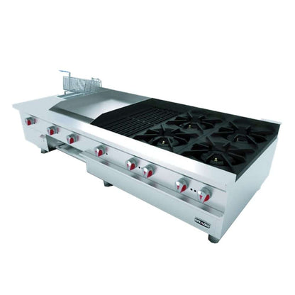 Drago-UNIVERSAL-UDM-Estufa-Con-Plancha-Gratinador-Freidora-Asador-4-Quemadores-Gas-Acero-Inoxidable_WebstaurantMx