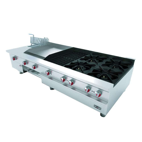 Estufa de Mesa DRAGO UNIVERSAL UDM de 4 Quemadores Asador Plancha Freidora y Gratinador