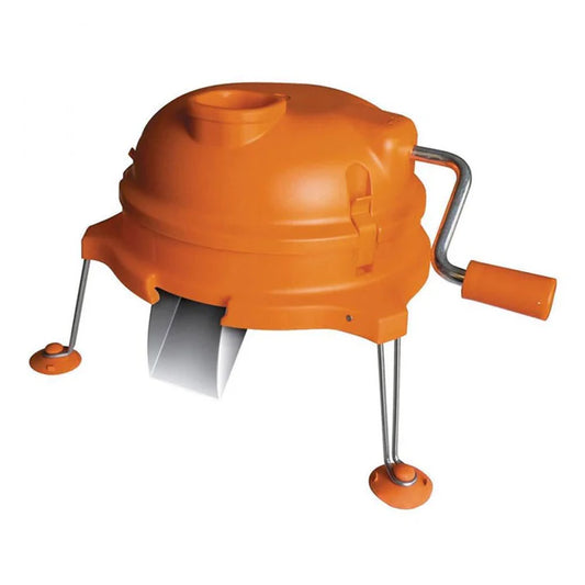 Cortador de vegetales Dynamic DYNACUBE con 3 tipos de corte (dados, palitos, rodajas). Producción 30-50 kg/h, rejillas 8.5x8.5 mm. Ideal para restaurantes y cocinas profesionales