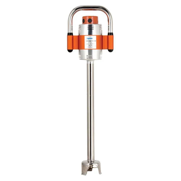 Turbolicuador industrial Dynamic SMX600E, capacidad 75-300 litros, motor 850W. Cuchillas de acero inoxidable con revestimiento de titanio, pie fijo para máxima durabilidad