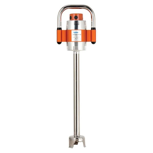 Turbolicuador industrial Dynamic SMX600E, capacidad 75-300 litros, motor 850W. Cuchillas de acero inoxidable con revestimiento de titanio, pie fijo para máxima durabilidad
