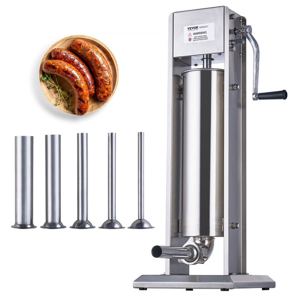 Embutidora Manual en Acero inox. 7L VEVOR 1A-SS715