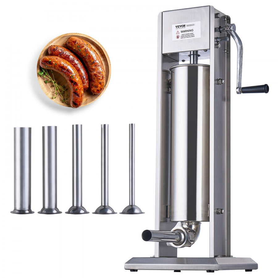 Embutidora Manual en Acero inox. 7L VEVOR 1A-SS715