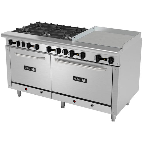 Estufa Múltiple a Gas ASBER AEMR-2-G24-B6-60-H LPG  6 Quemadores
