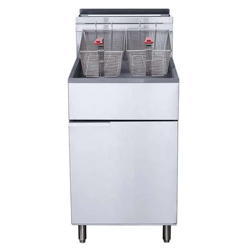 Freidora Industrial a Gas 5 Quemadores 32L MIGSA MGEF-5-MG