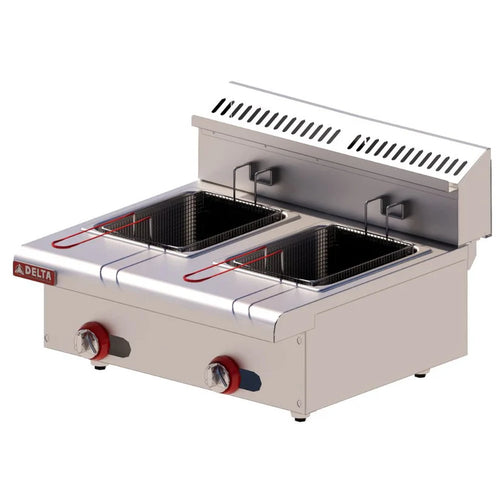 Freidora Doble de 8 Litros a Gas DELTA FM-4-D